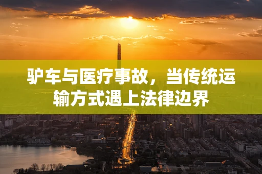 驴车与医疗事故，当传统运输方式遇上法律边界