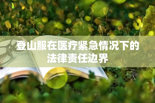 登山服在医疗紧急情况下的法律责任边界