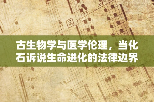 古生物学与医学伦理，当化石诉说生命进化的法律边界
