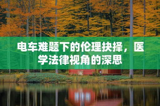 电车难题下的伦理抉择，医学法律视角的深思
