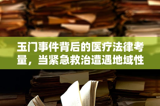 玉门事件背后的医疗法律考量，当紧急救治遭遇地域性误解