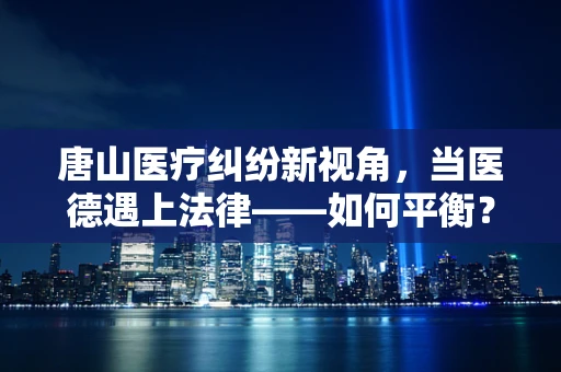 唐山医疗纠纷新视角，当医德遇上法律——如何平衡？