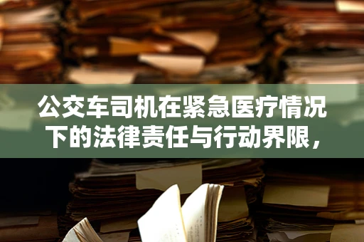 公交车司机在紧急医疗情况下的法律责任与行动界限，何为‘合理且必要’的应急措施？