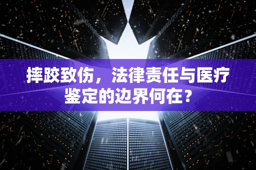 摔跤致伤，法律责任与医疗鉴定的边界何在？