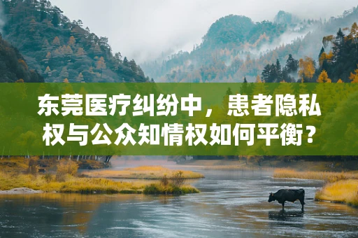 东莞医疗纠纷中，患者隐私权与公众知情权如何平衡？