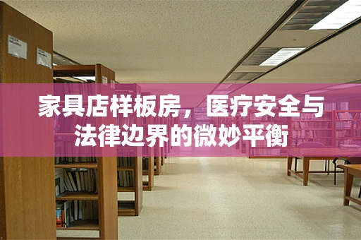 家具店样板房，医疗安全与法律边界的微妙平衡