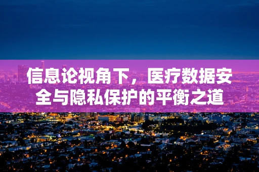 信息论视角下，医疗数据安全与隐私保护的平衡之道