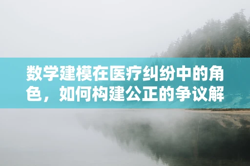 数学建模在医疗纠纷中的角色，如何构建公正的争议解决框架？