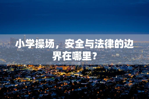 小学操场，安全与法律的边界在哪里？