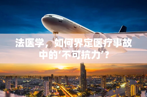 法医学，如何界定医疗事故中的‘不可抗力’？