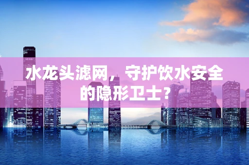 水龙头滤网，守护饮水安全的隐形卫士？