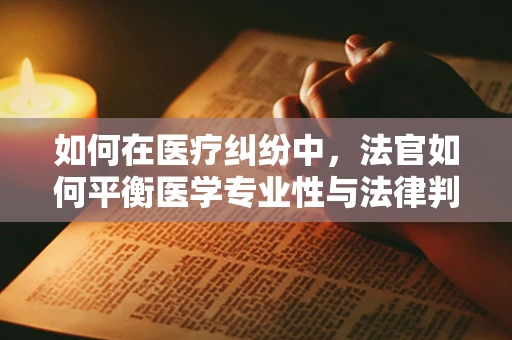 如何在医疗纠纷中，法官如何平衡医学专业性与法律判决的公正性？