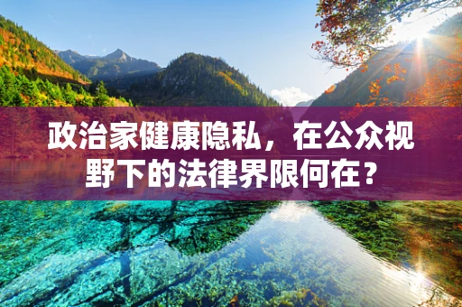 政治家健康隐私，在公众视野下的法律界限何在？