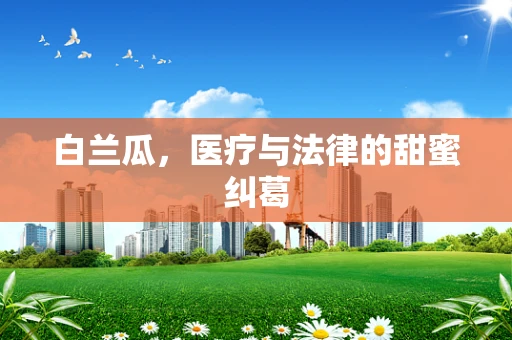 白兰瓜，医疗与法律的甜蜜纠葛