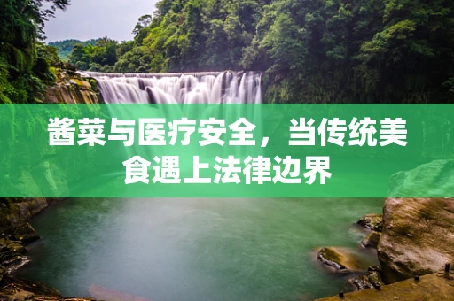酱菜与医疗安全，当传统美食遇上法律边界