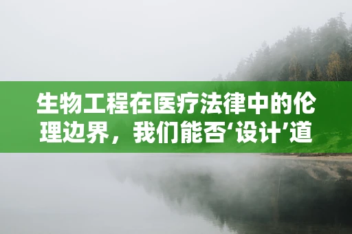 生物工程在医疗法律中的伦理边界，我们能否‘设计’道德？